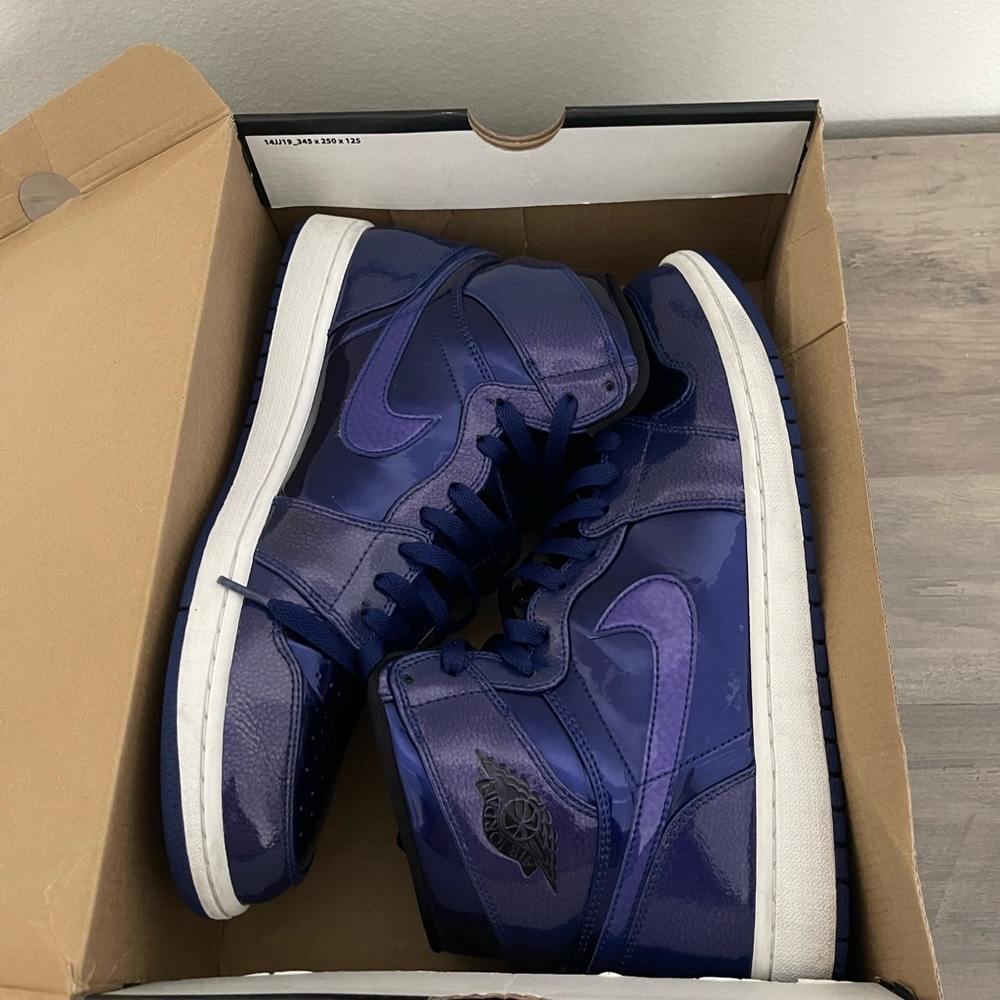 Deep Royal Purple Jordan 1s